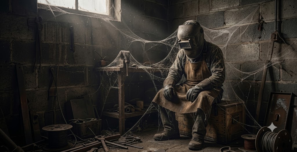 Welder at work